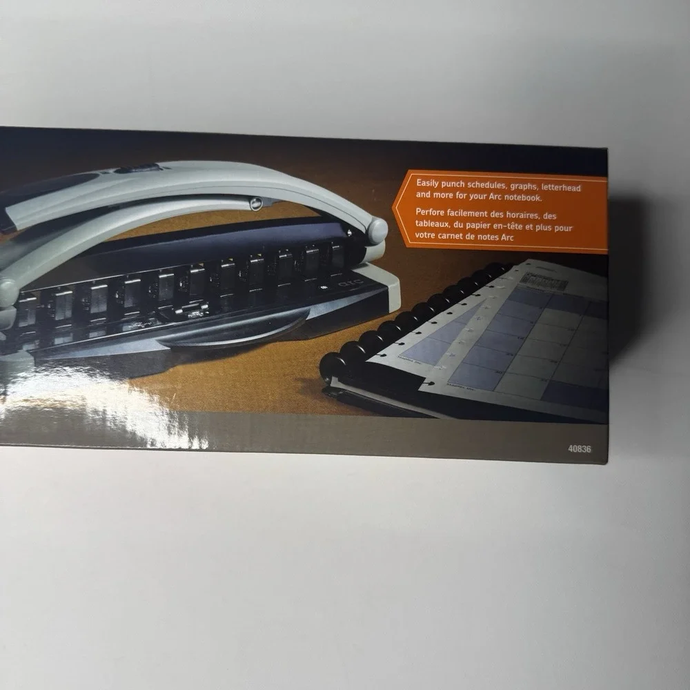 Staples ARC System 11-Hole Desktop Punch, 8-Sheet Capacity Model 40836 *NEW*